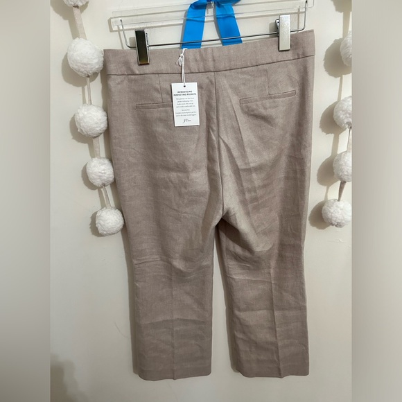 HOST PICK 🎉💕🎊9/21 J. Crew Hayden Linen Blend Kickout Crop Pants NWT! - Picture 6 of 11
